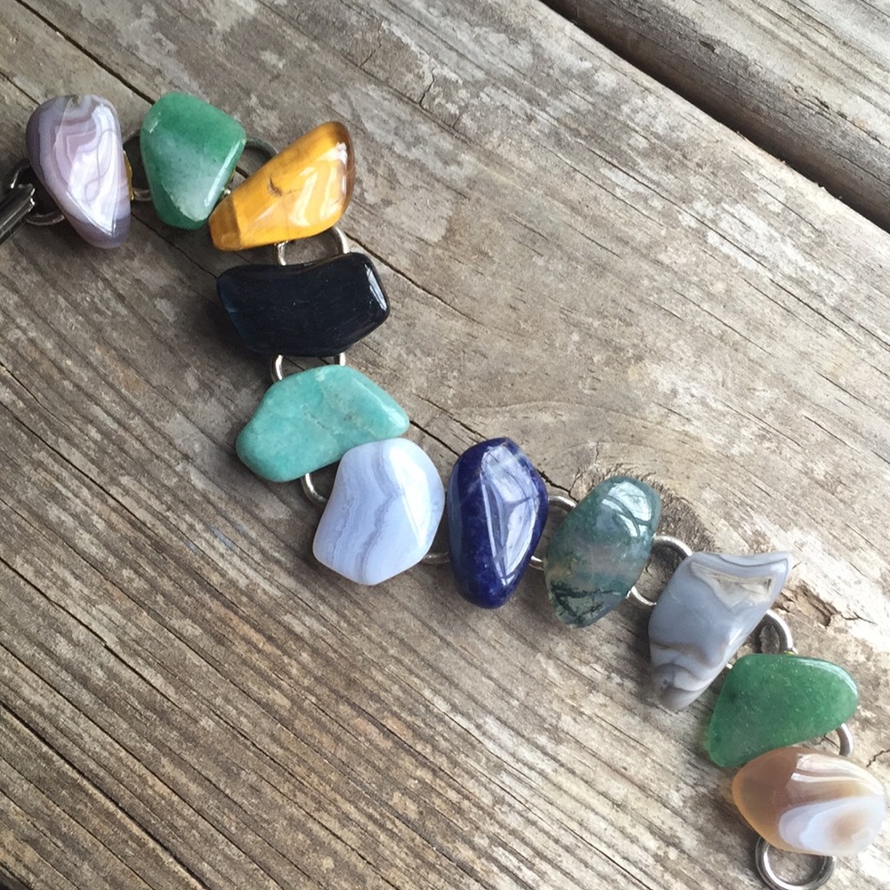 Vintage semi precious stone bracelet